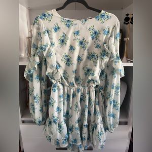 Romper with ruffle detail looks like a dress but it’s a romper